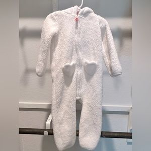 Winter Open Foot Onesie 24m